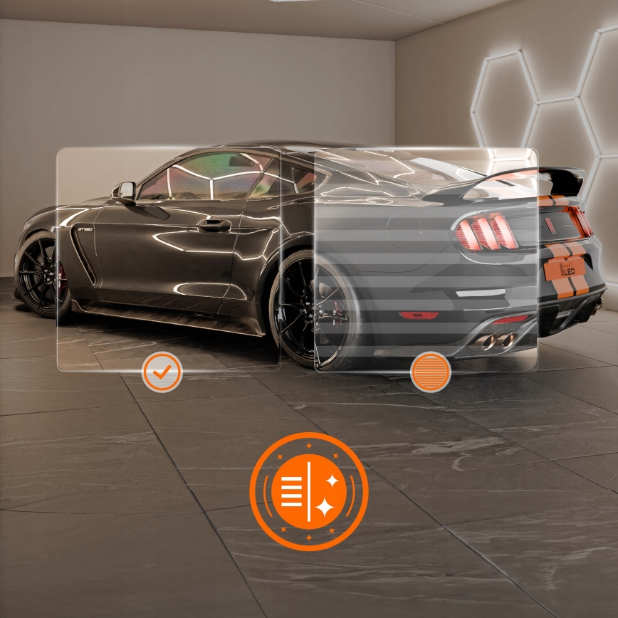 LED stropné svietidlo HEXAGON LED/696W/85-265V 4000K 484x243 cm CRI 90 IP54 biela