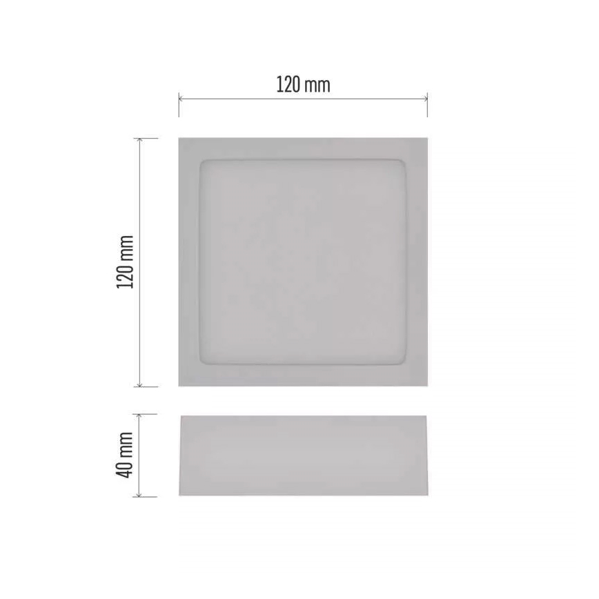 LED Stropné svietidlo NEXXO LED/7,6W/230V 3000/3500/4000K 12x12 cm biela