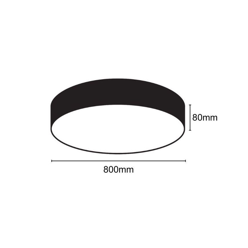 LED Stropné svietidlo LED/70W/230V 4000K pr. 80 cm