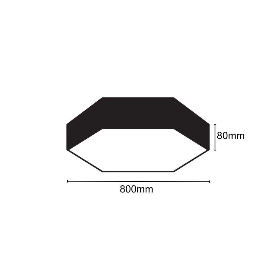 LED Stropné svietidlo LED/70W/230V 4000K pr. 80 cm