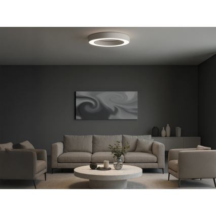 LED stropné svietidlo LED/80W/230V 3000/4000/6500K pr. 80 cm biela