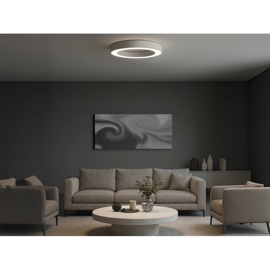 LED stropné svietidlo LED/80W/230V 3000/4000/6500K pr. 80 cm biela