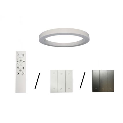 LED stropné svietidlo LED/80W/230V 3000/4000/6500K pr. 80 cm biela