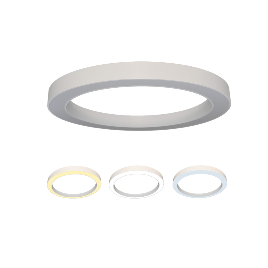 LED stropné svietidlo LED/80W/230V 3000/4000/6500K pr. 80 cm biela