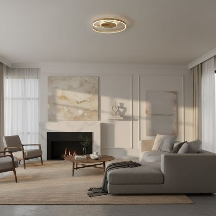 LED stropné svietidlo LORENZO LED/22W/230V pr. 50 cm zlaté