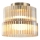 LED Stropné svietidlo LUXE LED/12W/230V pr. 14,8 cm mosadz