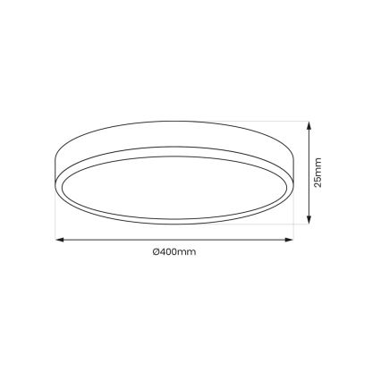 LED Stropné svietidlo MAQ LED/32W/230V 3000/4000/6500K IP40 čierna