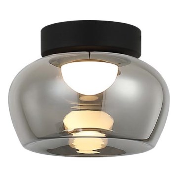 LED stropné svietidlo NADIA LED/9W/230V pr. 16 cm dymové/čierne
