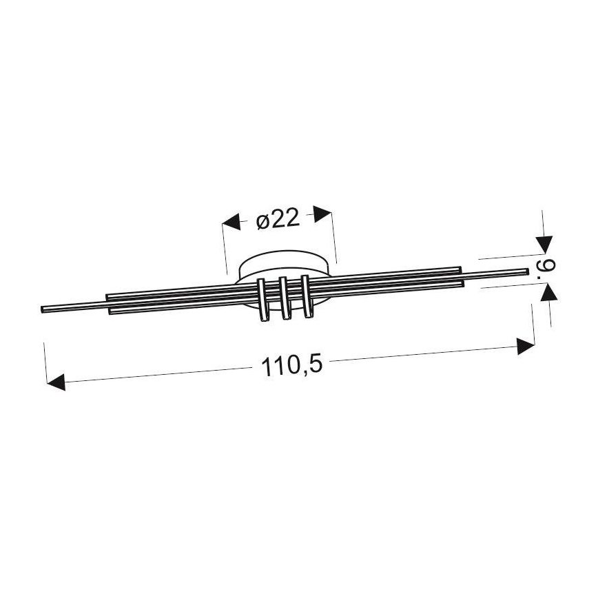 LED Stropné svietidlo NAKSOS LED/40W/230V