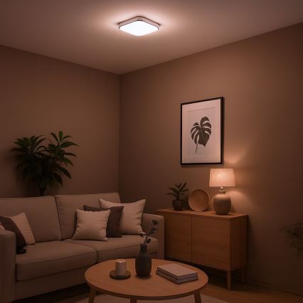 LED stropné svietidlo NEMO LED/11W/230V 26x26 cm lesklý chróm