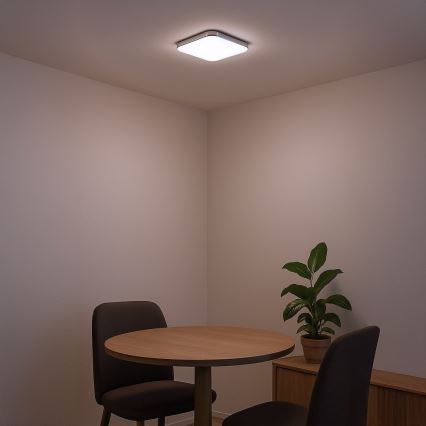 LED stropné svietidlo NEMO LED/11W/230V 26x26 cm lesklý chróm