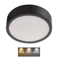 LED Stropné svietidlo NEXXO LED/12,5W/230V 3000/3500/4000K pr. 17 cm čierna