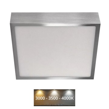 LED Stropné svietidlo NEXXO LED/21W/230 3000/3500/4000K 22,5x22,5 cm matný chróm