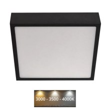 LED Stropné svietidlo NEXXO LED/21W/230V 3000/3500/4000K 22,5x22,5 cm čierna