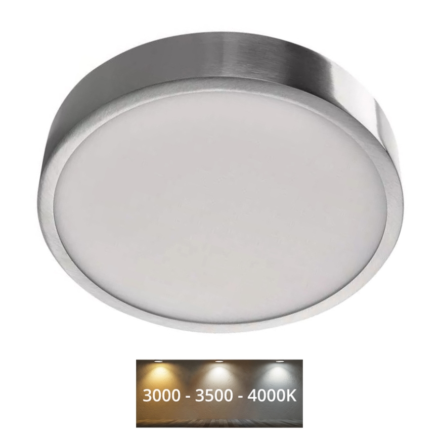 LED Stropné svietidlo NEXXO LED/21W/230V 3000/3500/4000K pr. 22,5 cm lesklý chróm