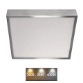 LED Stropné svietidlo NEXXO LED/28,5W/230V 3000/3500/4000K 30x30 cm matný chróm