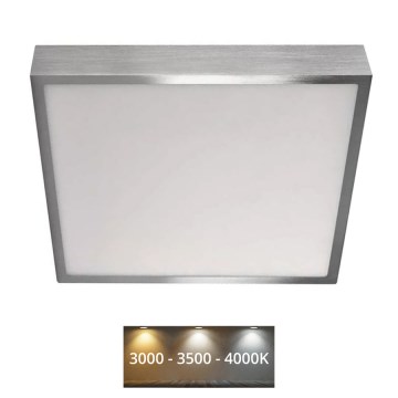 LED Stropné svietidlo NEXXO LED/28,5W/230V 3000/3500/4000K 30x30 cm matný chróm