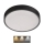 LED Stropné svietidlo NEXXO LED/28,5W/230V 3000/3500/4000K pr. 30 cm čierna