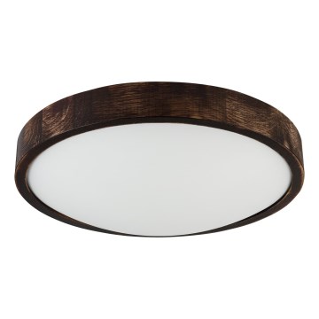 LED stropné svietidlo OAK SLIM LED/36W/230V 4000K priemer 37 cm dub / tmavohnedá