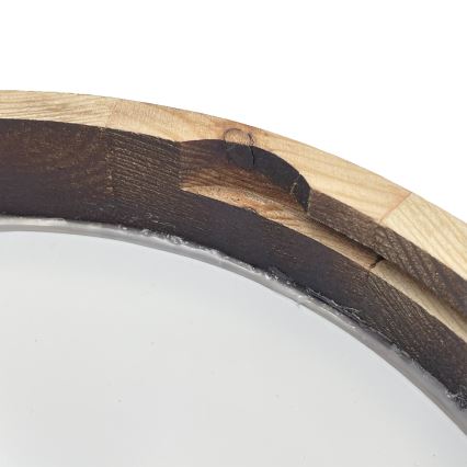 LED stropné svietidlo OAK SMOKY SLIM LED/20W/230V 4000K pr. 27 cm dub/tmavohnedá