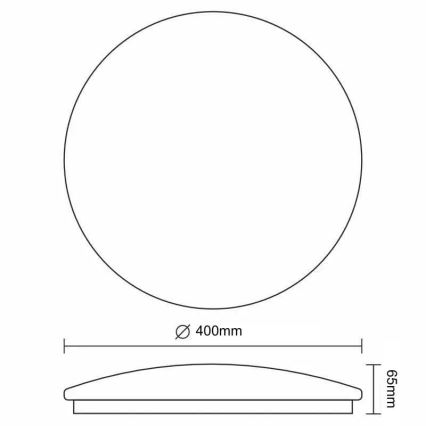 LED Stmievateľné stropné svietidlo OPAL LED/36W/230V 3000-6500K + diaľkové ovládanie