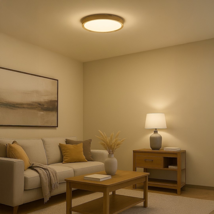 LED stropné svietidlo ORINOKO LED/36W/230V pr. 48 cm béžové