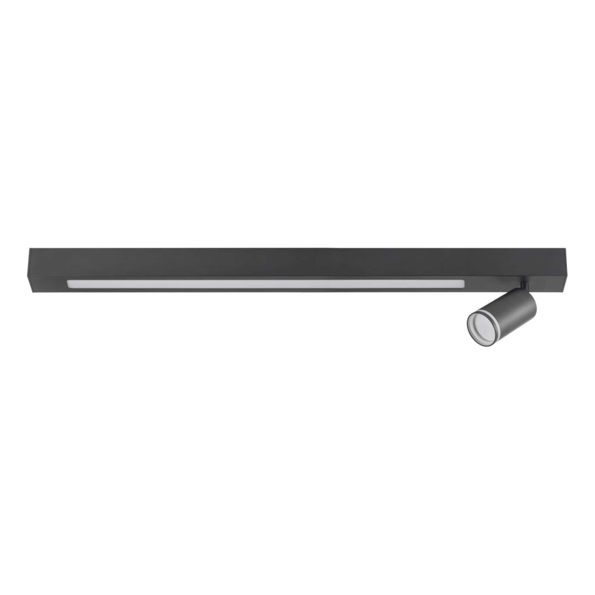 LED Stropné svietidlo PARIS LED/24W/230V + 1xGU10/10W čierna