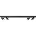 LED Stropné svietidlo PARIS LED/24W/230V + 4xGU10/10W čierna