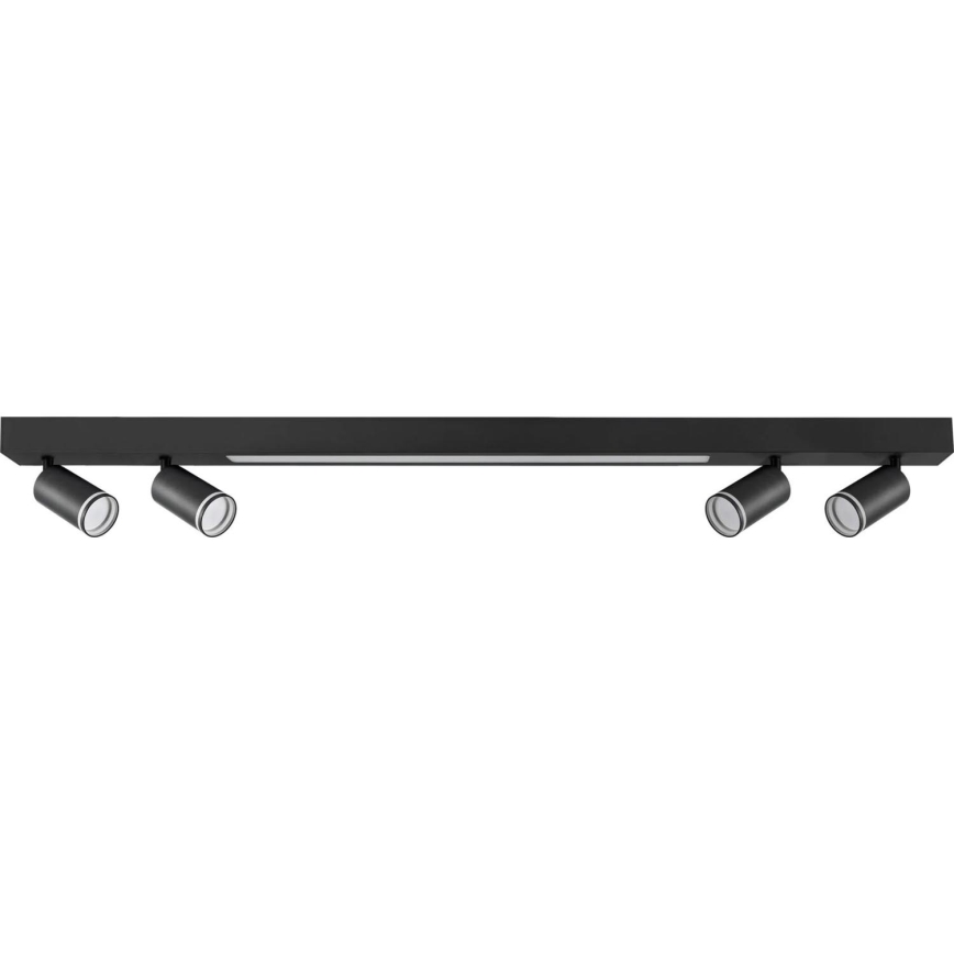 LED Stropné svietidlo PARIS LED/24W/230V + 4xGU10/10W čierna
