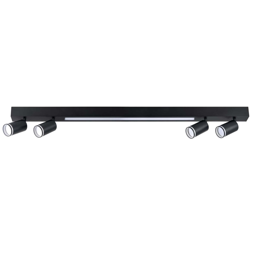 LED Stropné svietidlo PARIS LED/24W/230V + 4xGU10/10W čierna