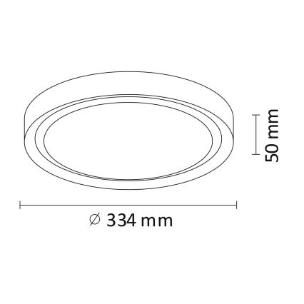 LED Stropné svietidlo PERSE LED/15W/230V biela