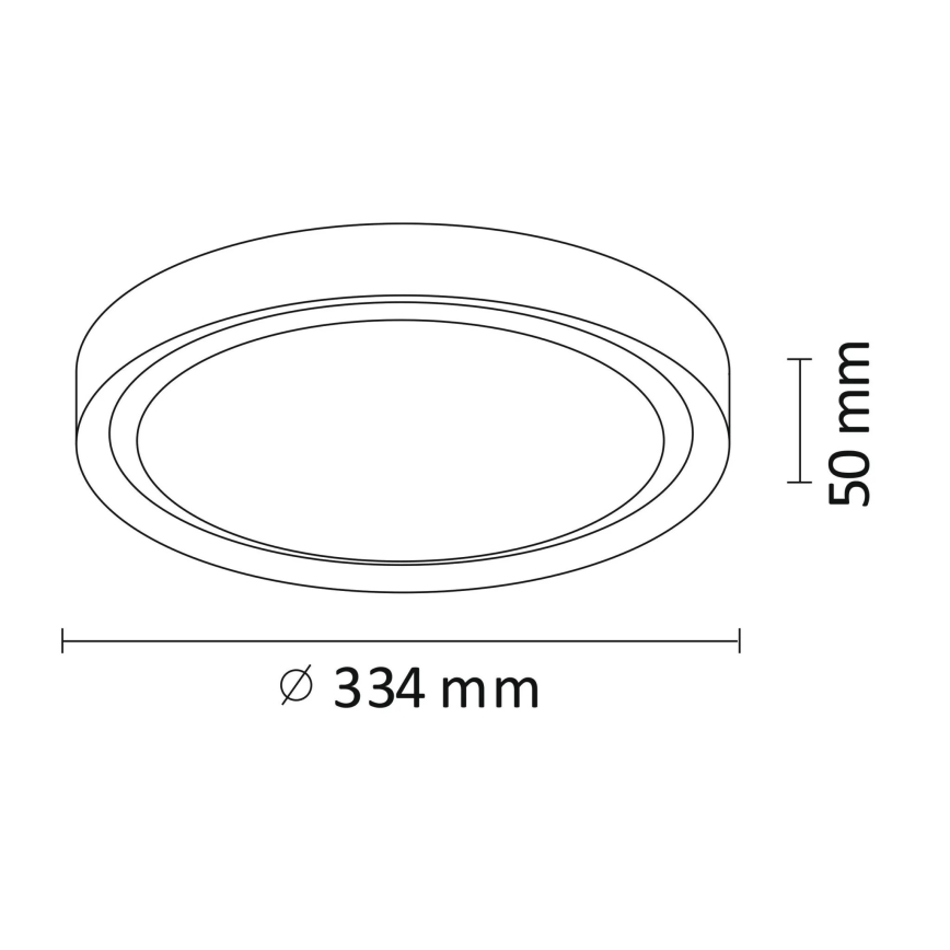 LED Stropné svietidlo PERSE LED/15W/230V čierna