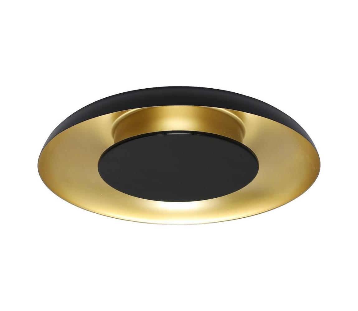 LED stropné svietidlo PIATTINO LED/30W/230V 3000/4000/6000K priem. 40 cm čierna/zlatá ML1812