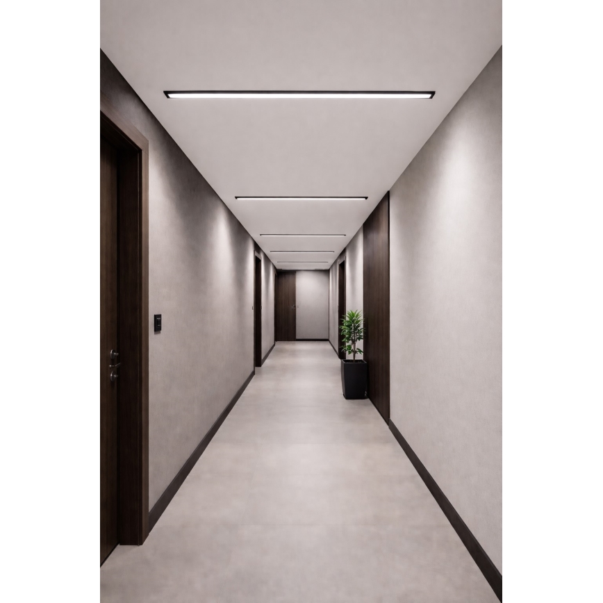 LED Stropné svietidlo REDOM LED/24W/230V 4000K 60 cm čierne