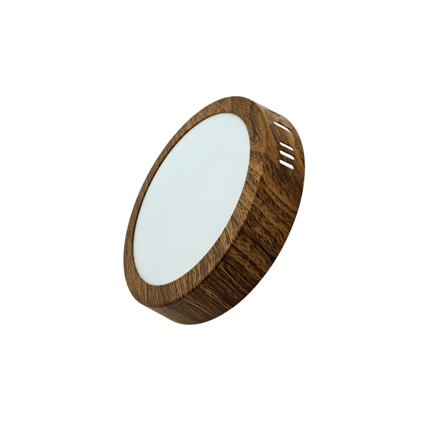 LED Stropné svietidlo RING LED/12W/230V 4200K pr. 16 cm hnedá