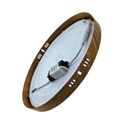 LED Stropné svietidlo RING LED/24W/230V 4200K pr. 28,5 cm hnedá