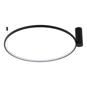 LED stropné svietidlo RING S LED/34W/230V 3000/4000/6000K priemer 60 cm čierna