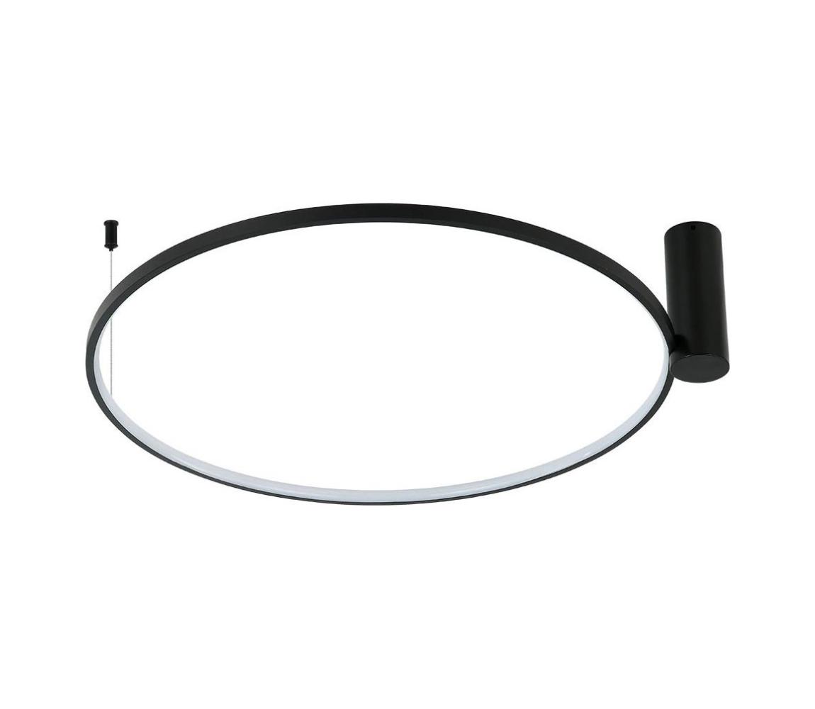 Light Prestige LED stropné svietidlo RING S LED/34W/230V 3000/4000/6000K priemer 60 cm čierna LP-909/1C S BK CCT