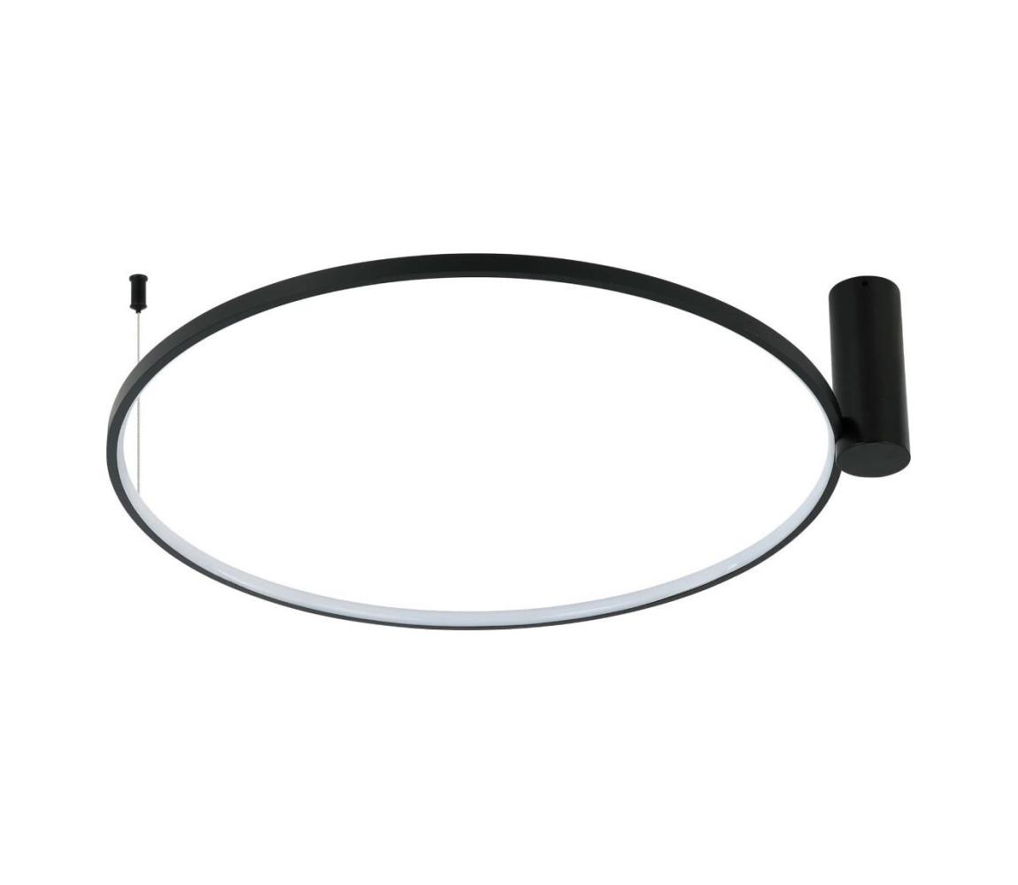 Light Prestige LED Stropné svietidlo RING S LED/50W/230V 3000/4000/6000K pr. 90 cm čierne LP-909/1C L BK CCT