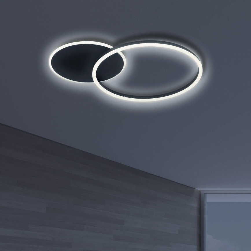 LED Stropné svietidlo ROMAN LED/33W/230V 4000K čierna