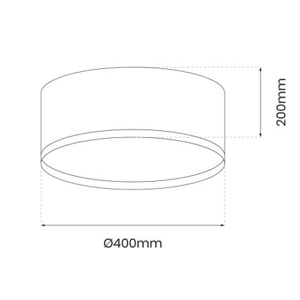 LED Stropné svietidlo RONDO LED/18W/230V čierna