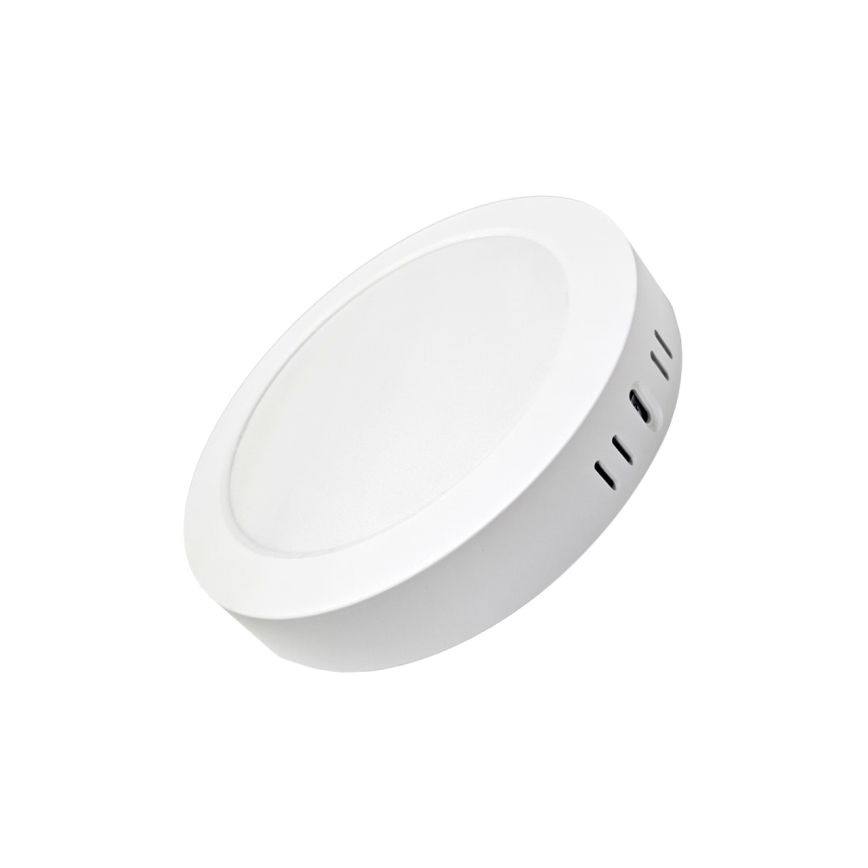 LED Stropné svietidlo ROUND LED/18W/230V 4000K pr. 21,5 cm biela