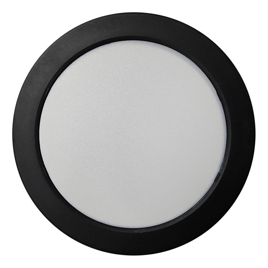 LED Stropné svietidlo ROUND LED/18W/230V 4000K pr. 21,7 cm čierna