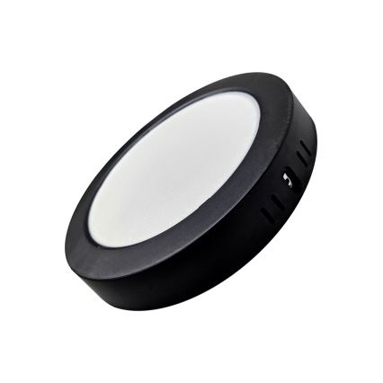 LED Stropné svietidlo ROUND LED/18W/230V 4000K pr. 21,7 cm čierna