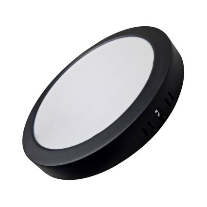 LED Stropné svietidlo ROUND LED/24W/230V 4000K pr. 28,8 cm čierna