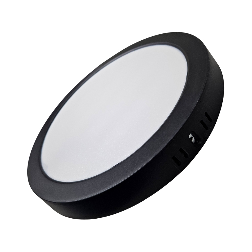 LED Stropné svietidlo ROUND LED/24W/230V 4000K pr. 28,8 cm čierna
