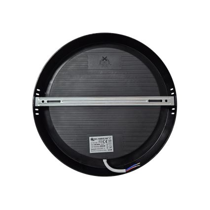LED Stropné svietidlo ROUND LED/24W/230V 4000K pr. 28,8 cm čierna