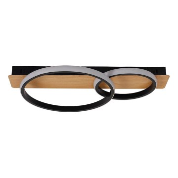 LED stropné svietidlo ROWENA LED/14W/230V čierna/hnedá