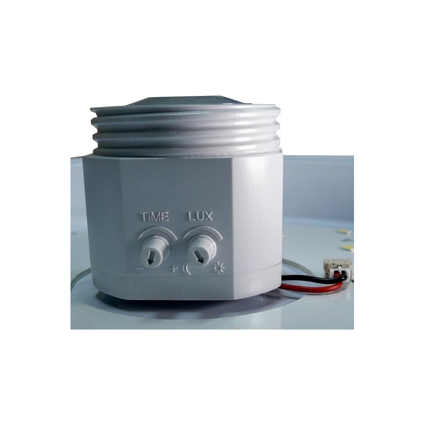 LED stropné svietidlo s pohybovým a súmrakovým senzorom LED/12W/230V pr. 29 cm biela