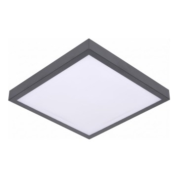 LED stropné svietidlo s pohybovým a súmrakovým senzorom VITALI LED/24W/230V 4000K 33x33 cm antracit